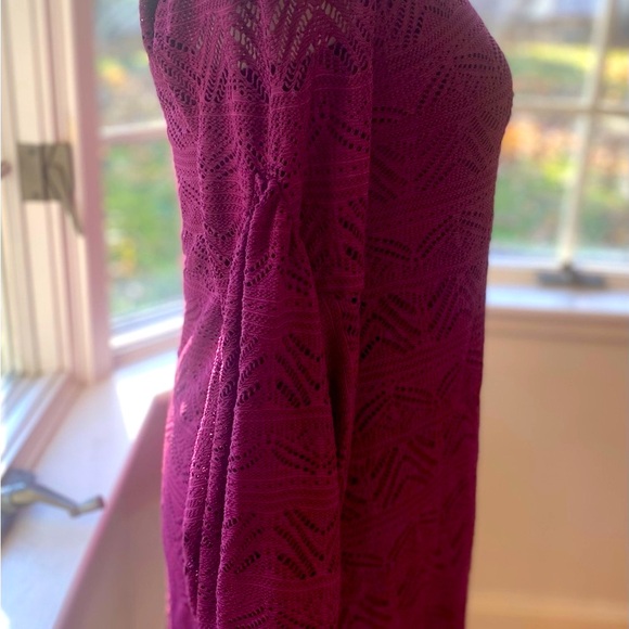 Magenta lace v neck dress 🩷 - Picture 6 of 14